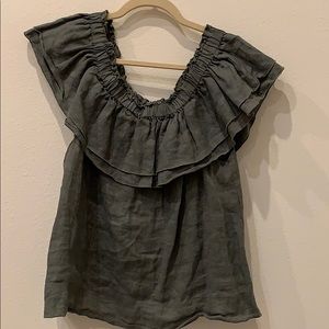 Olive 🫒 off the shoulder blouse